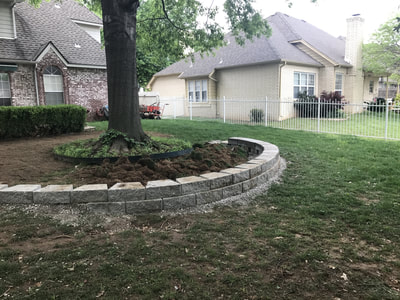 Landscape Design and Retaining Wall
